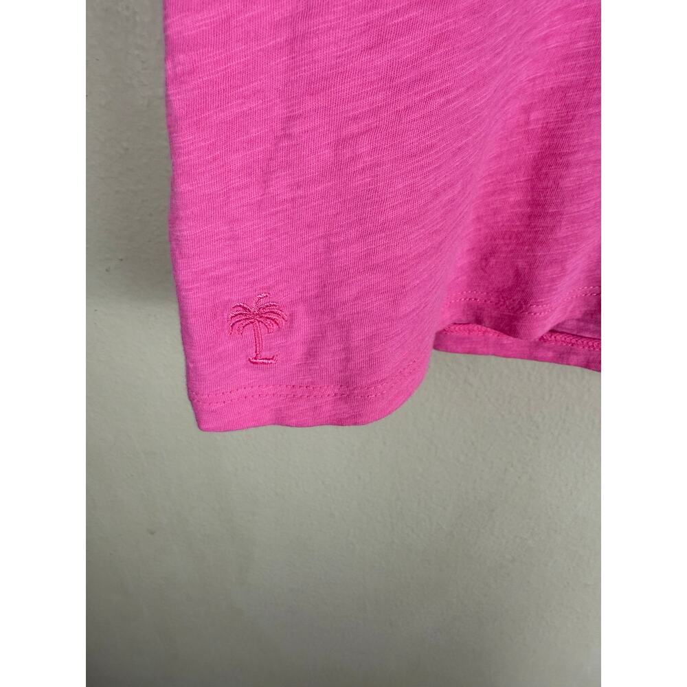 Lilly Pulitzer Shay Ruffled Pink Tank Top Pima Cotton Women’s Size XS - Picture 3 of 5
